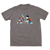 Baseline - Blockhead Tee (Charcoal/Red & Blue)